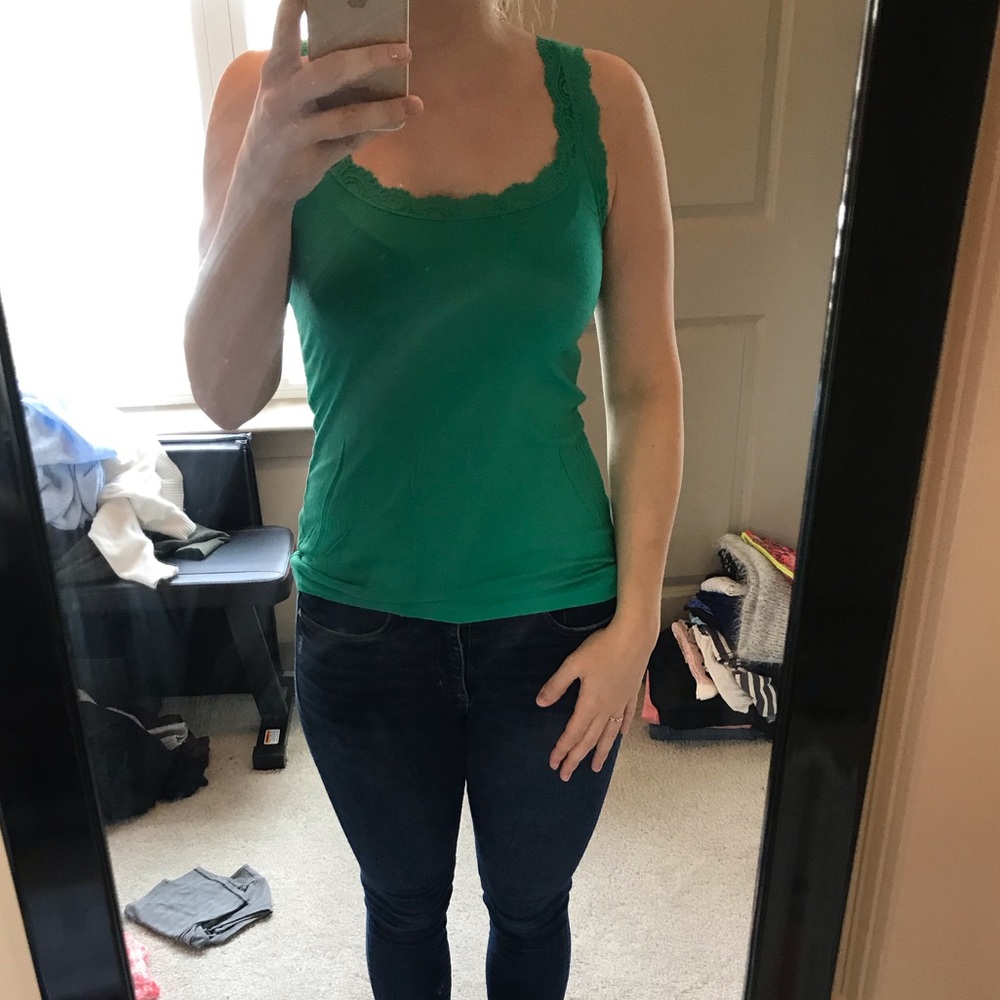 Green loft shirt! Good to wear alone or paired